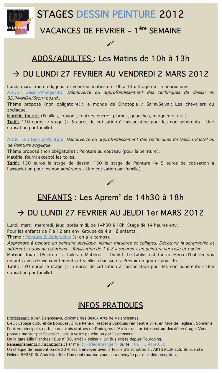 Stage Fevrier